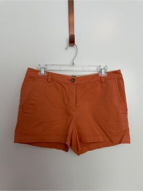 L.L. Bean Women's Chino Shorts in Rust
